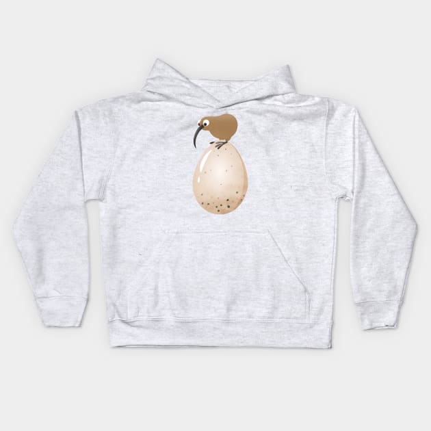 Kiwi Egg Kids Hoodie by katelein